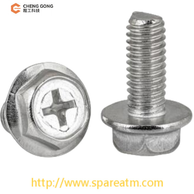 M4*10 NCR S2 Channel Cross Hexagon Screw For NCR Parts Replacement Components